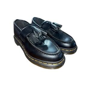 Dr. Martens ADRIAN Yellow Stitch Leather Tassel Loafers Mn’s 4/Wm’s 5 NWOT